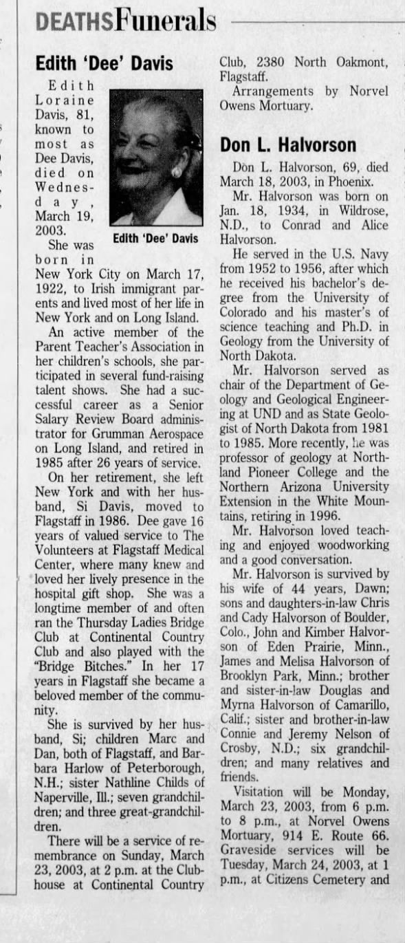 Arizona Daily Sun - 21 March 2003